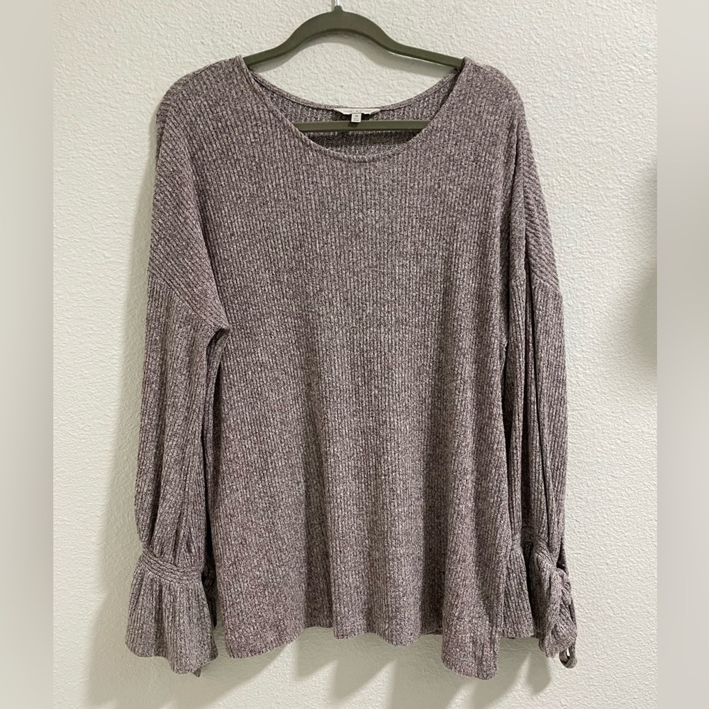 Lucky Brand Women's Knit Blouse in mauve
